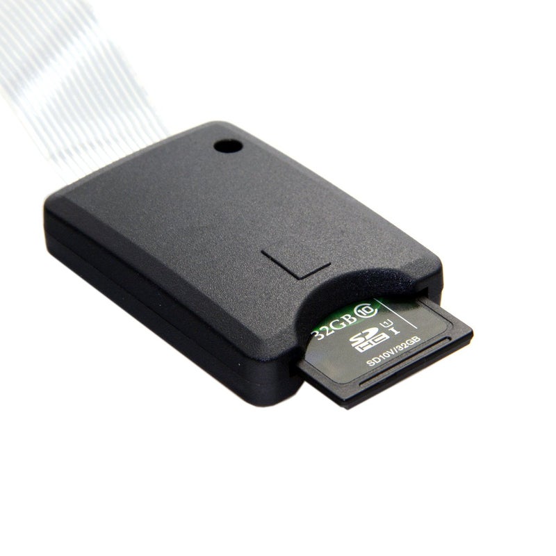 JSER Standard SD SDHC Male to SD Female Extension Memory Card Kit Soft Flat FPC Cable Extender 25cm Compatible for GPS Camera - Image 4